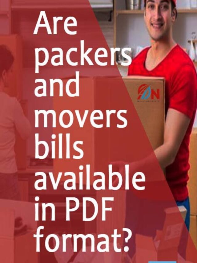 On Road Packers bill format in PDF